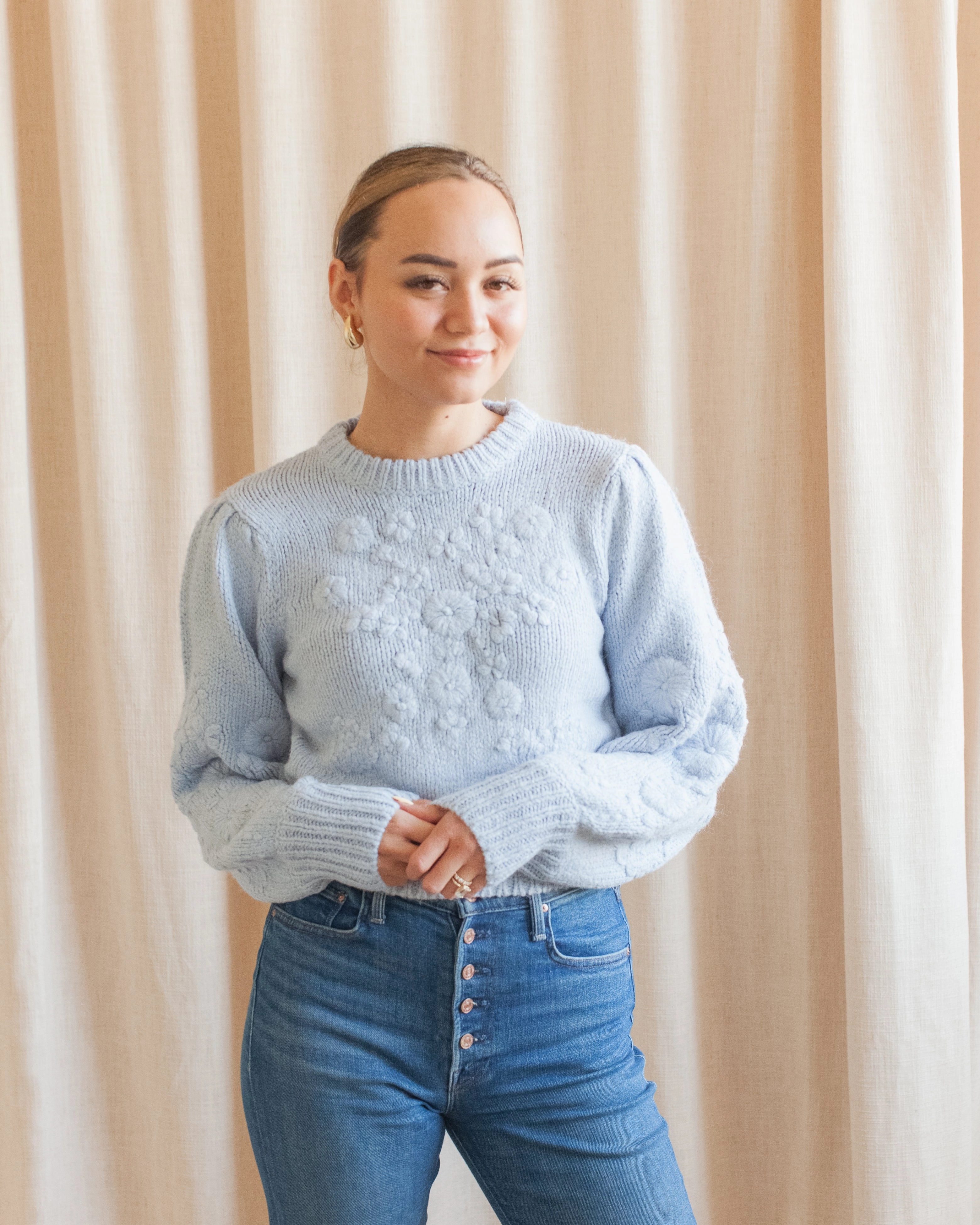 Autumn favorite Camila Embroidered Floral Sweater