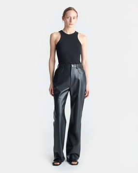 Camma - Straight Leg Trousers - Black Comfortable Wear Core Flex