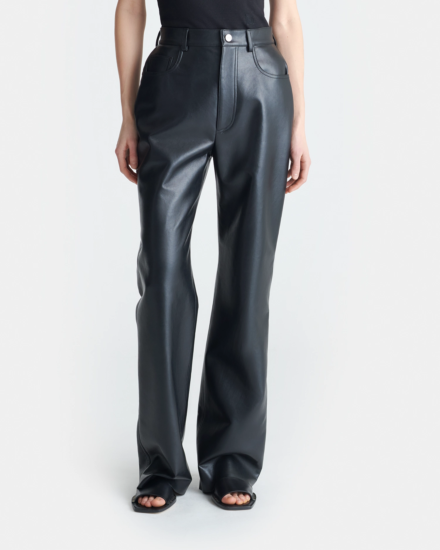 WaterRepellentCoating Refined fit Camma - Straight Leg Trousers - Black