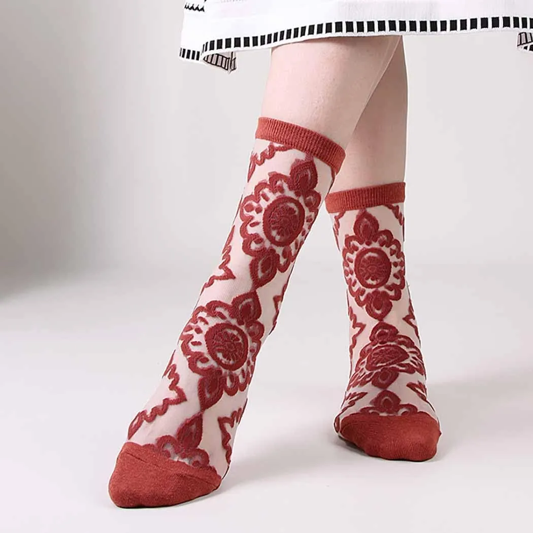 Campsis Women Sheer Socks Sheer Ankle Socks for Women and Girls