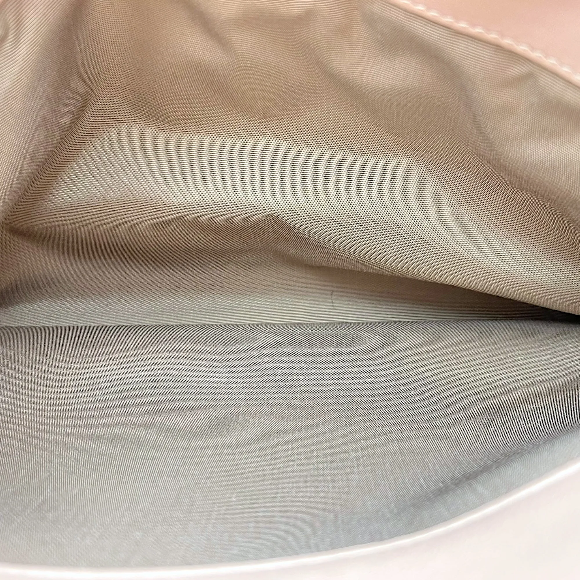 Cannage Tote Bag Beige in Lambskin, Gold hardware