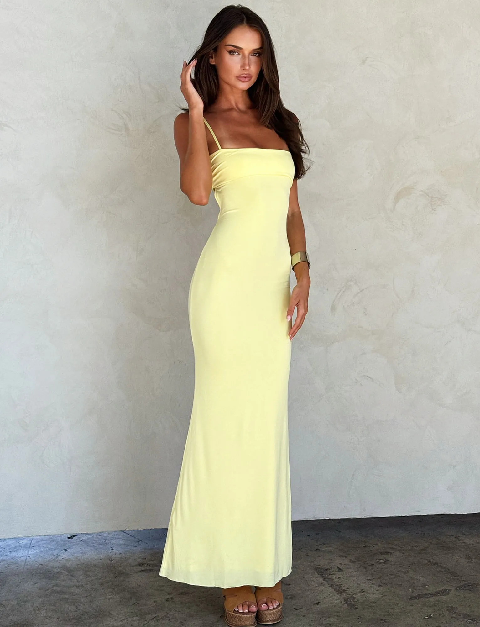 Layer Light CARA DRESS - YELLOW : PASTEL CITRUS