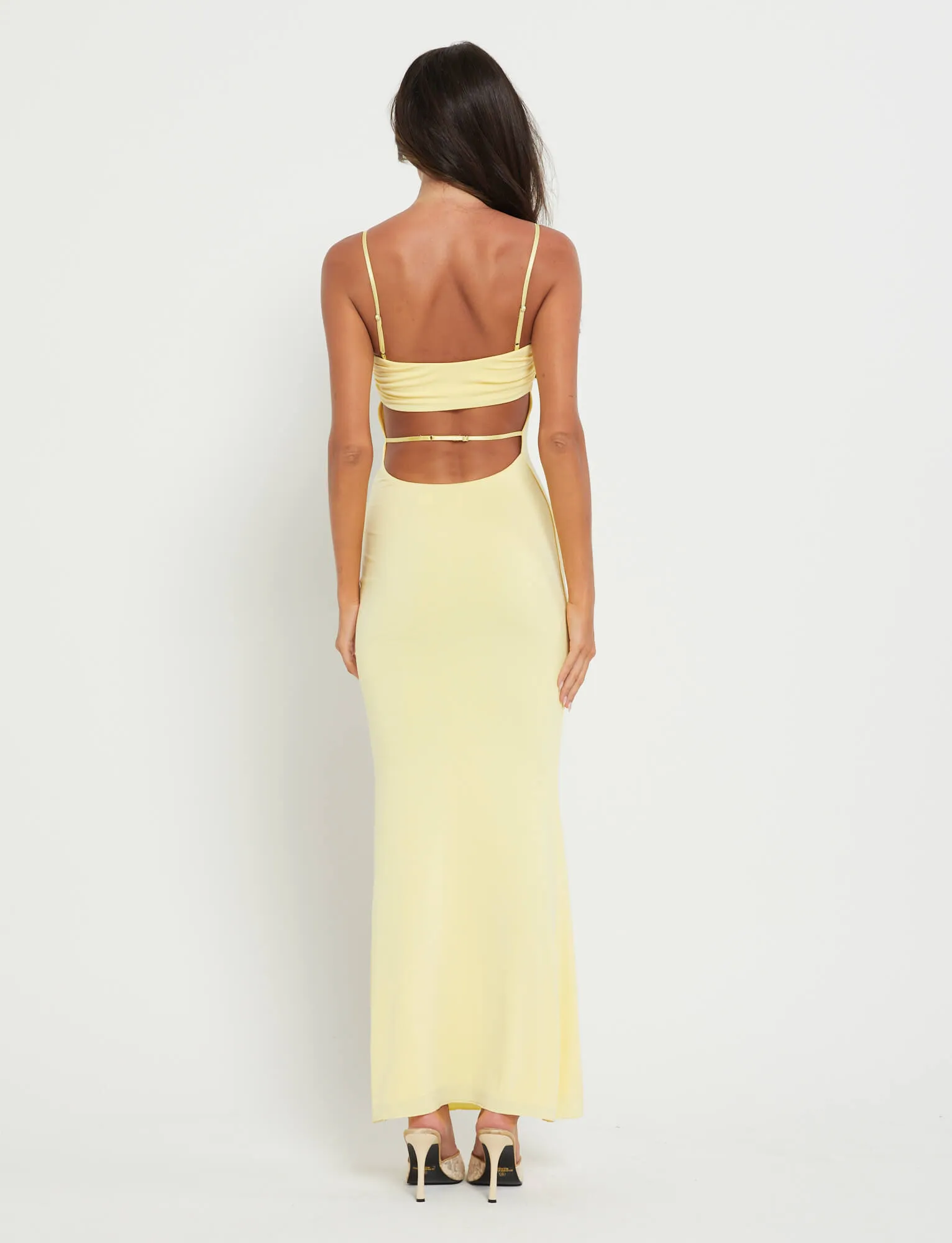 CARA DRESS - YELLOW : PASTEL CITRUS Versatile Comfort Wear