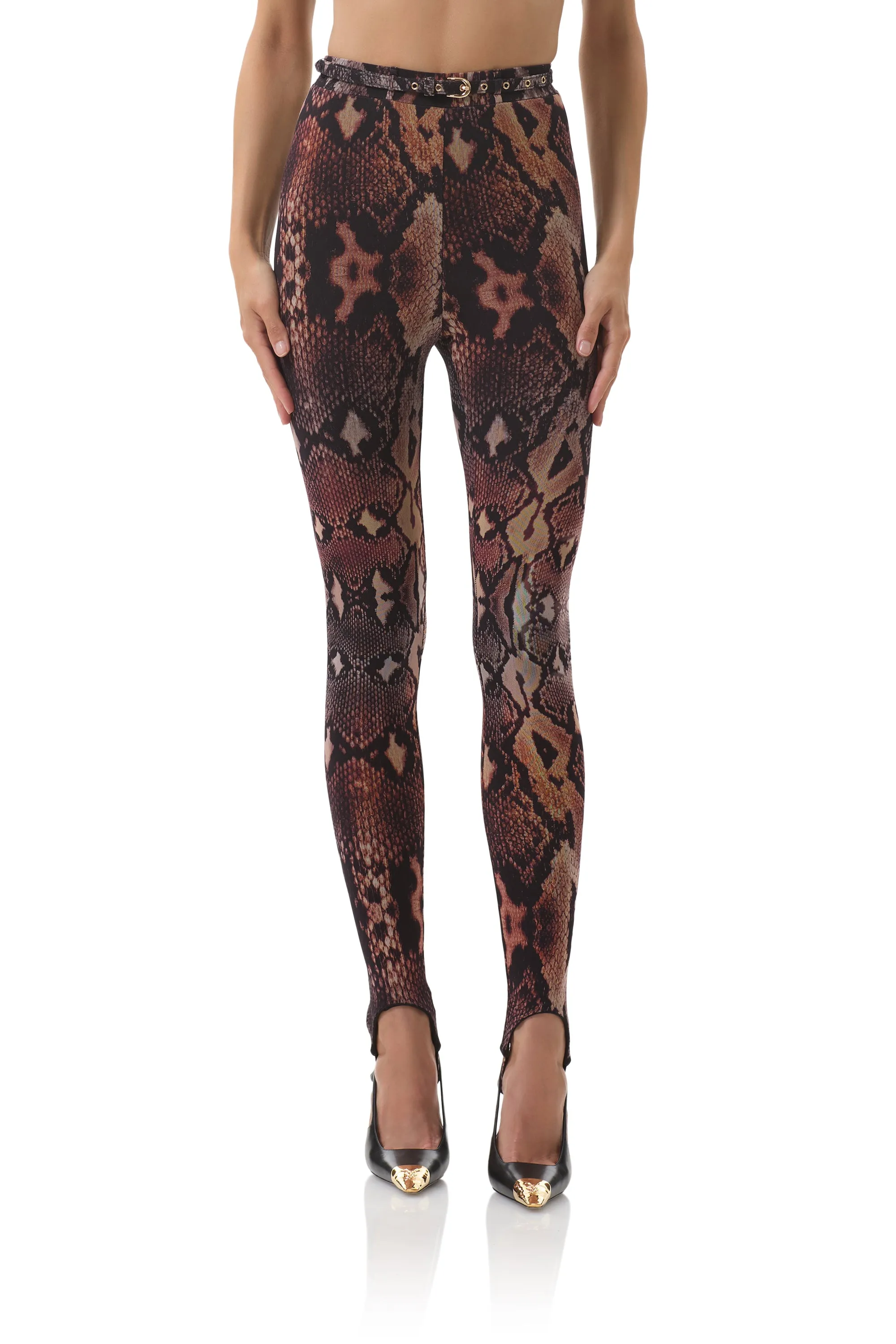 Carey Stirrup Pant - Scattered Snake Active Wear