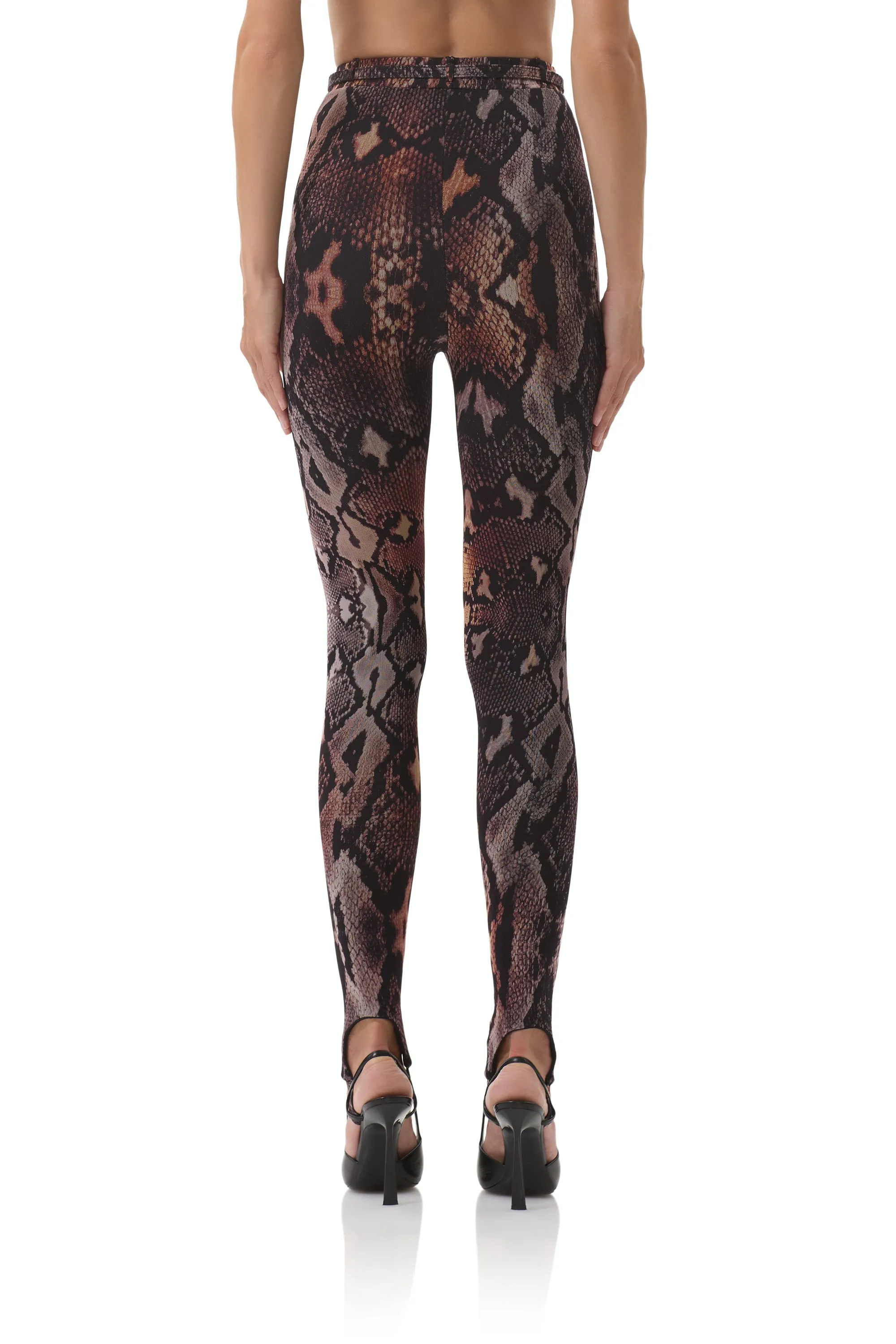 QuickReleaseFastenings Modern Cut Carey Stirrup Pant - Scattered Snake