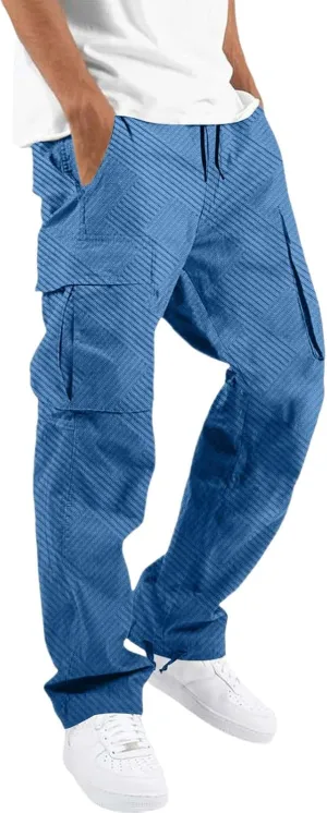 Cargo Pants for Men Baggy Cargo Joggers Men Dark Blue Dress Pants for Black White Truwek Casual Relaxed Fit Travel Relaxed Fit Jeans