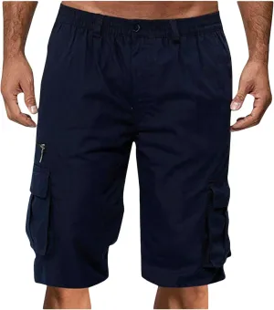 Cargo Shorts for Men Cargo Work Shorts Lightweight Shorts Summer Work Shorts Elastic Waist Shorts Casual Shorts