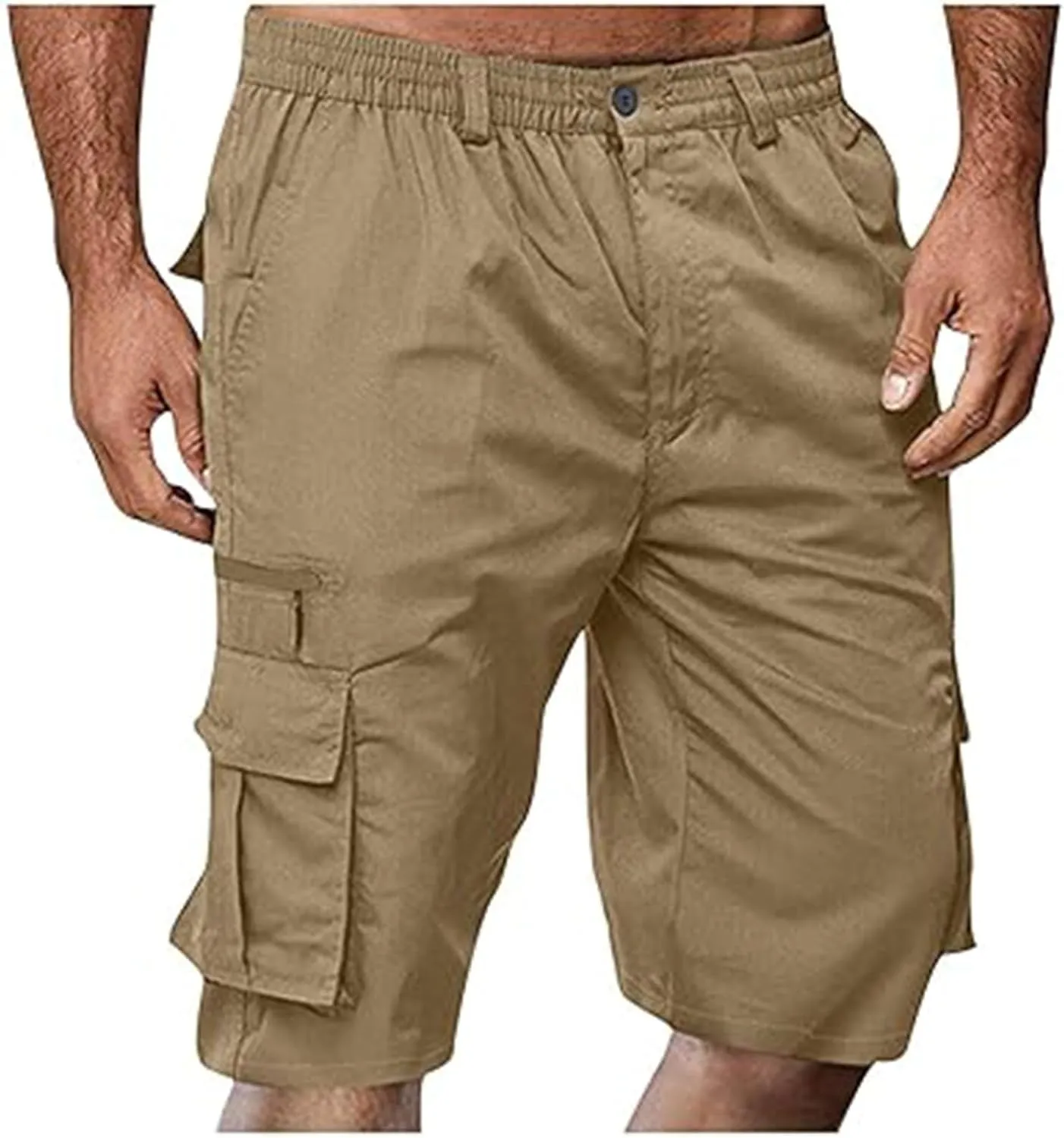 Cargo Shorts for Men Casual Bermuda Shorts Loose Hiking Shorts Outdoor Beach Running Athletic Shorts