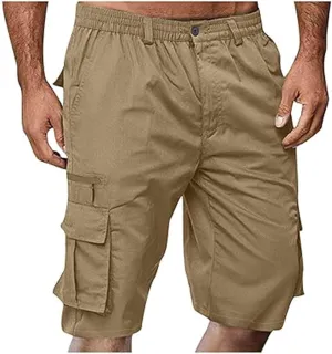 Cargo Shorts for Men Casual Bermuda Shorts Loose Hiking Shorts Outdoor Beach Running Athletic Shorts