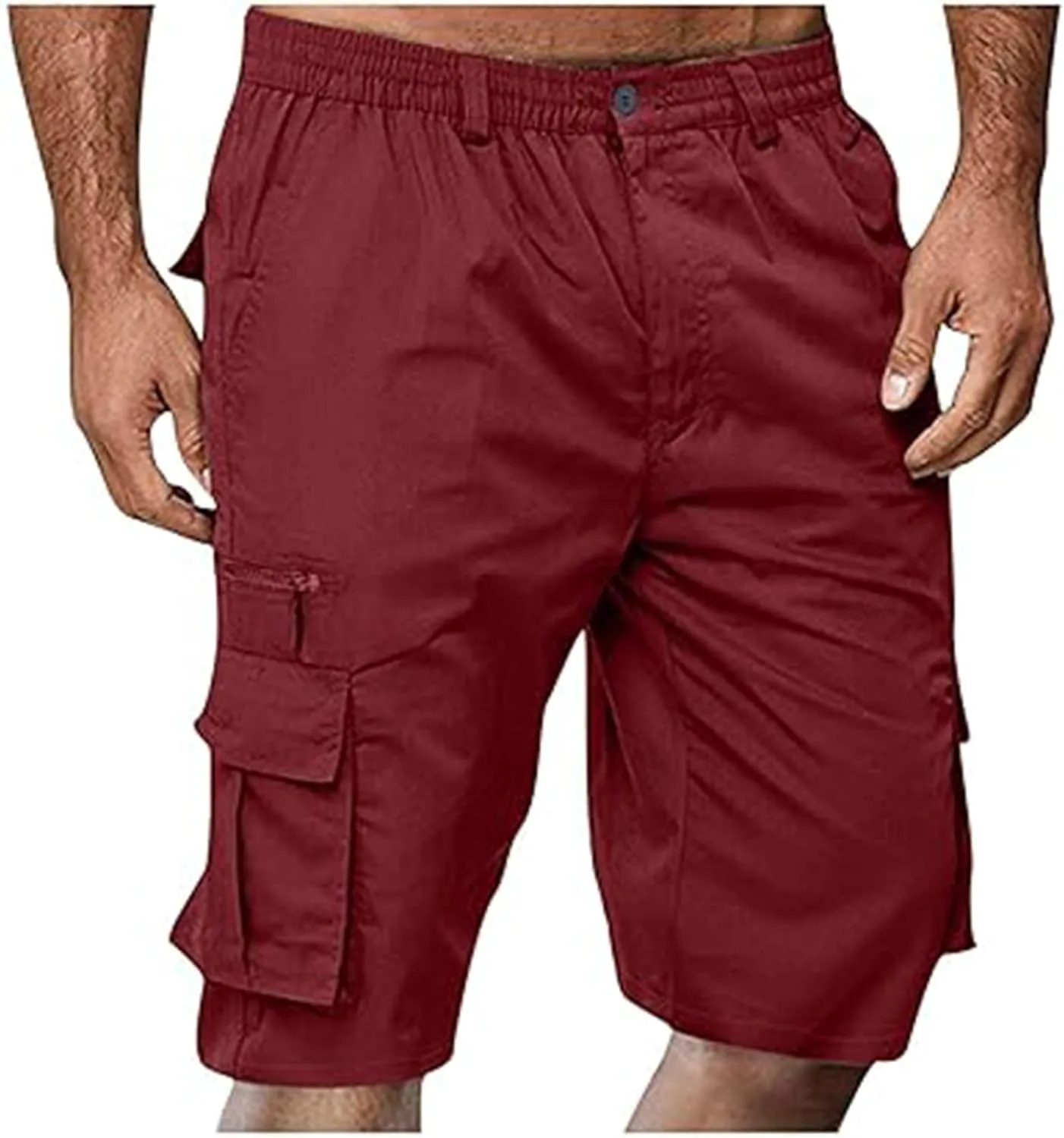 Cargo Shorts for Men Casual Bermuda Shorts Loose Hiking Shorts Outdoor Beach Running Athletic Shorts