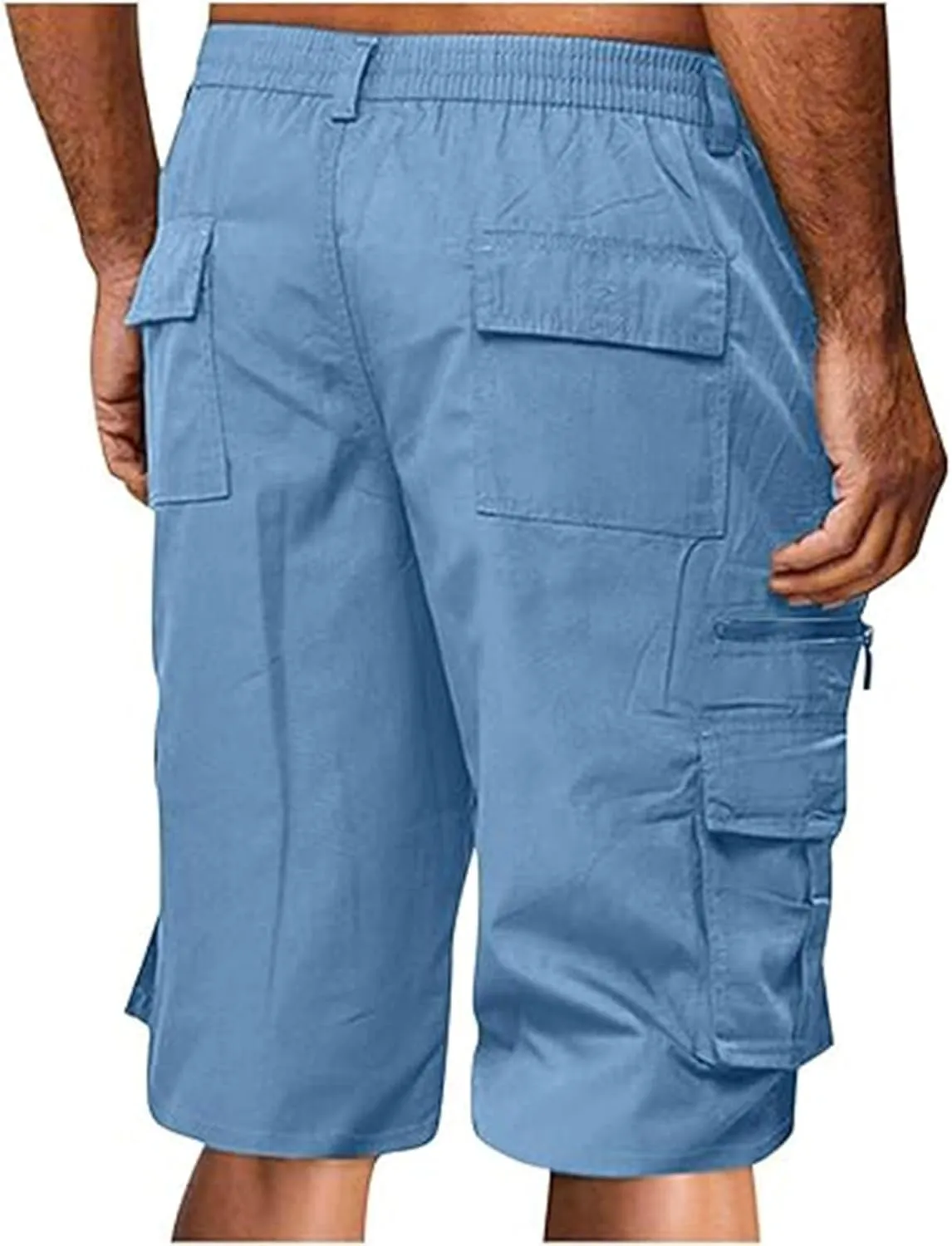 Cargo Shorts for Men Casual Bermuda Shorts Loose Hiking Shorts Relaxed Fit Beach Running Athletic Shorts