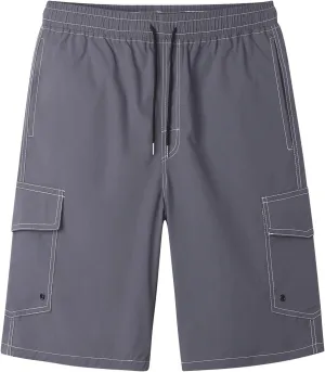 Cargo Shorts for Men Elastic Waist Breathable Workout Shorts with Pockets