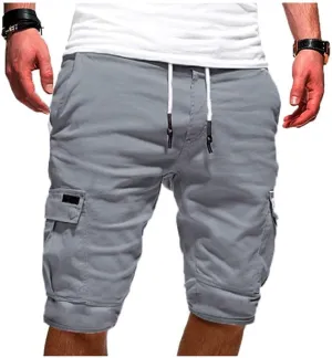 Cargo Shorts for Men Relaxed Fit Work Shorts Outdoor Military Tactical Shorts Elastic Waist Pocket Hiking Shorts
