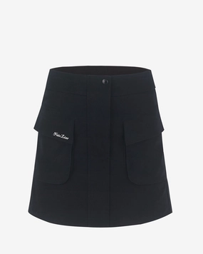 Cargo Flared High Waist Skirt Iconic Style