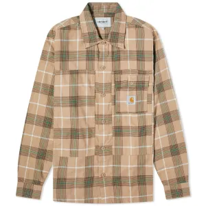 Carhartt Wip Hadley Check Overshirt, Leather Check