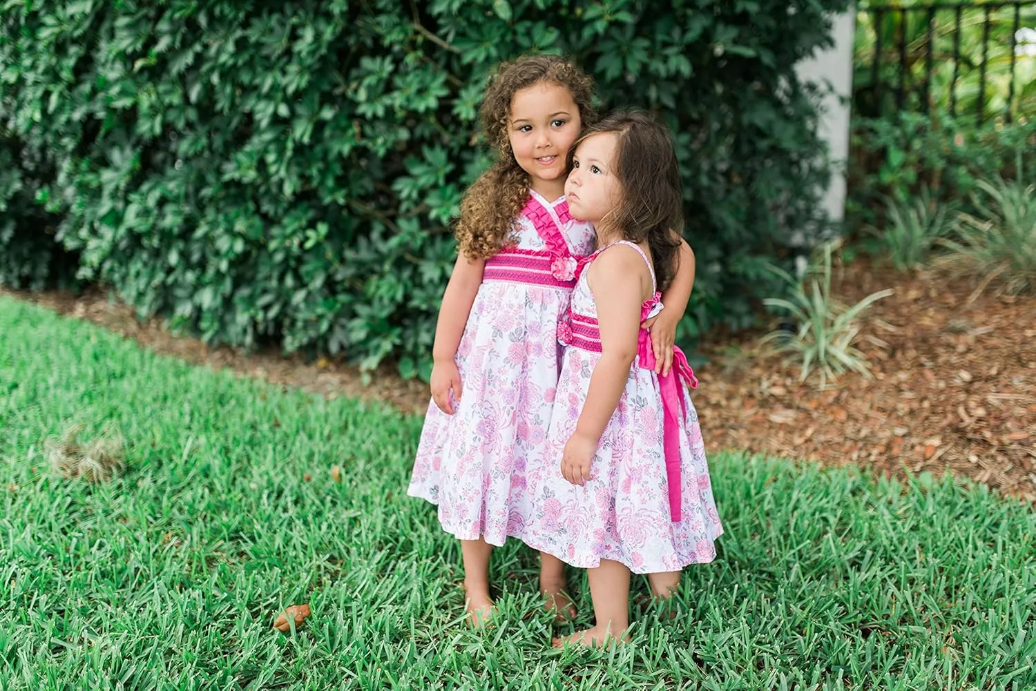 Carouselwear Girls Fireworks Twirly Summer Ruffled Pink Dress