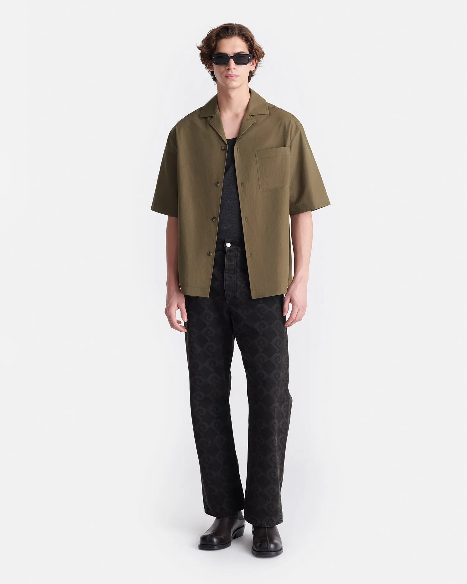 Caspian - Heavy Poplin Shirt - Uniform Green Summer Comfort