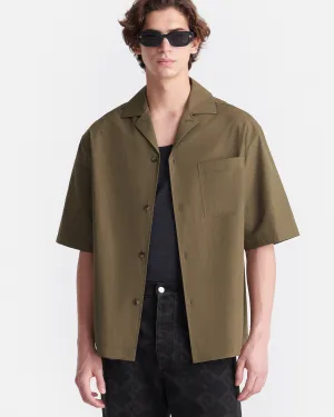 Durable Feel Stay Cool Wear Caspian - Heavy Poplin Shirt - Uniform Green