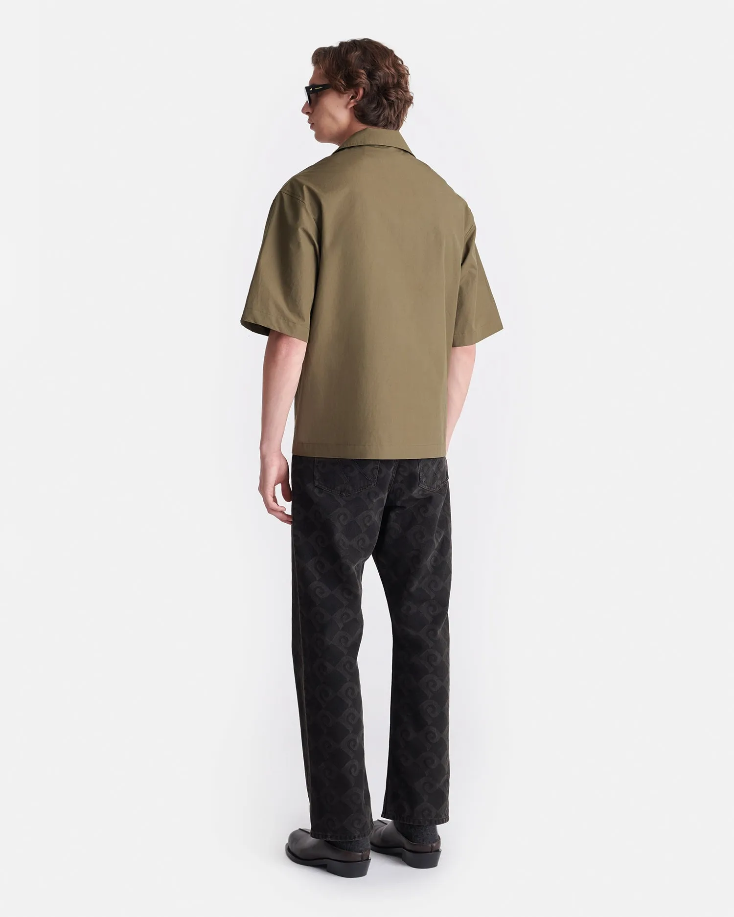 Caspian - Heavy Poplin Shirt - Uniform Green Move Easy Summer Mood