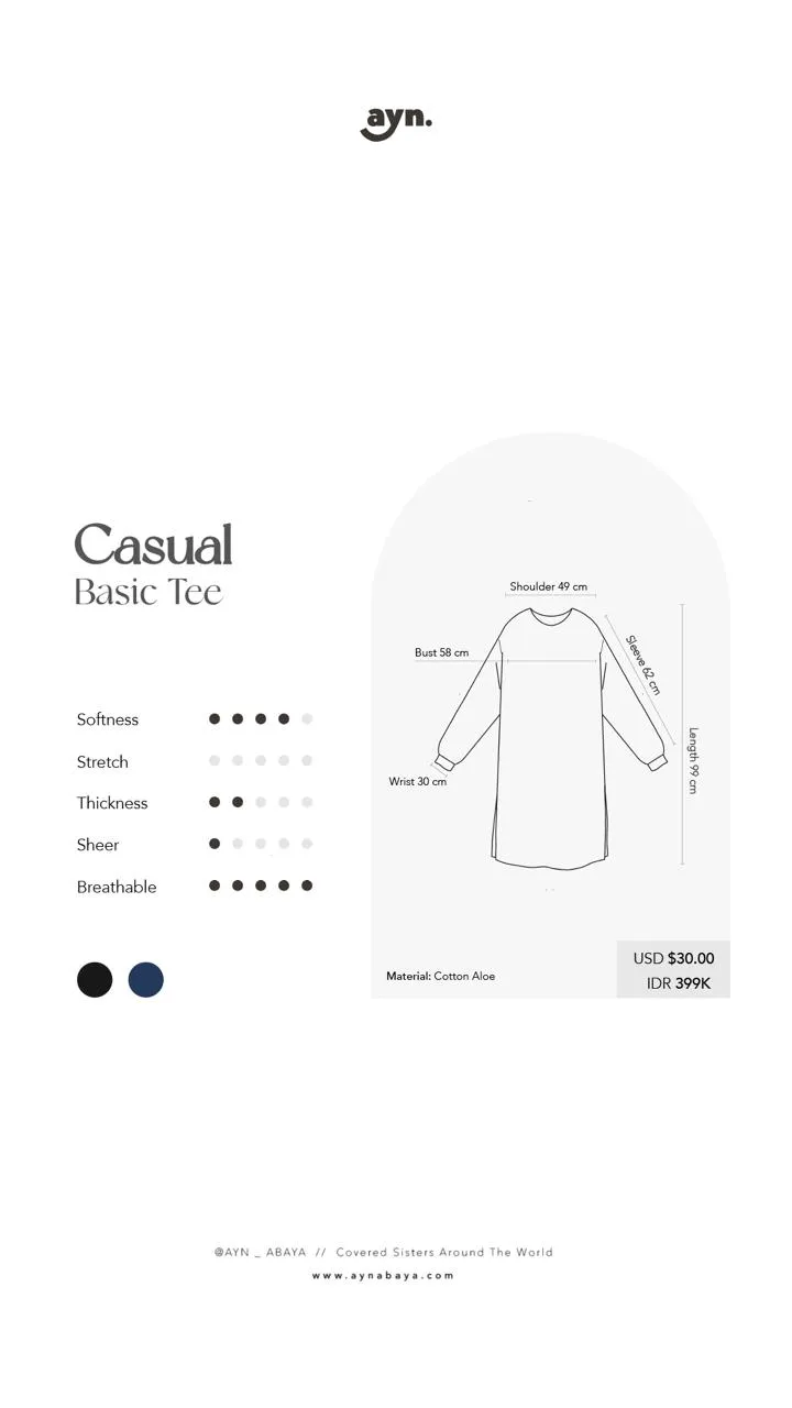 CASUAL BASIC TEE