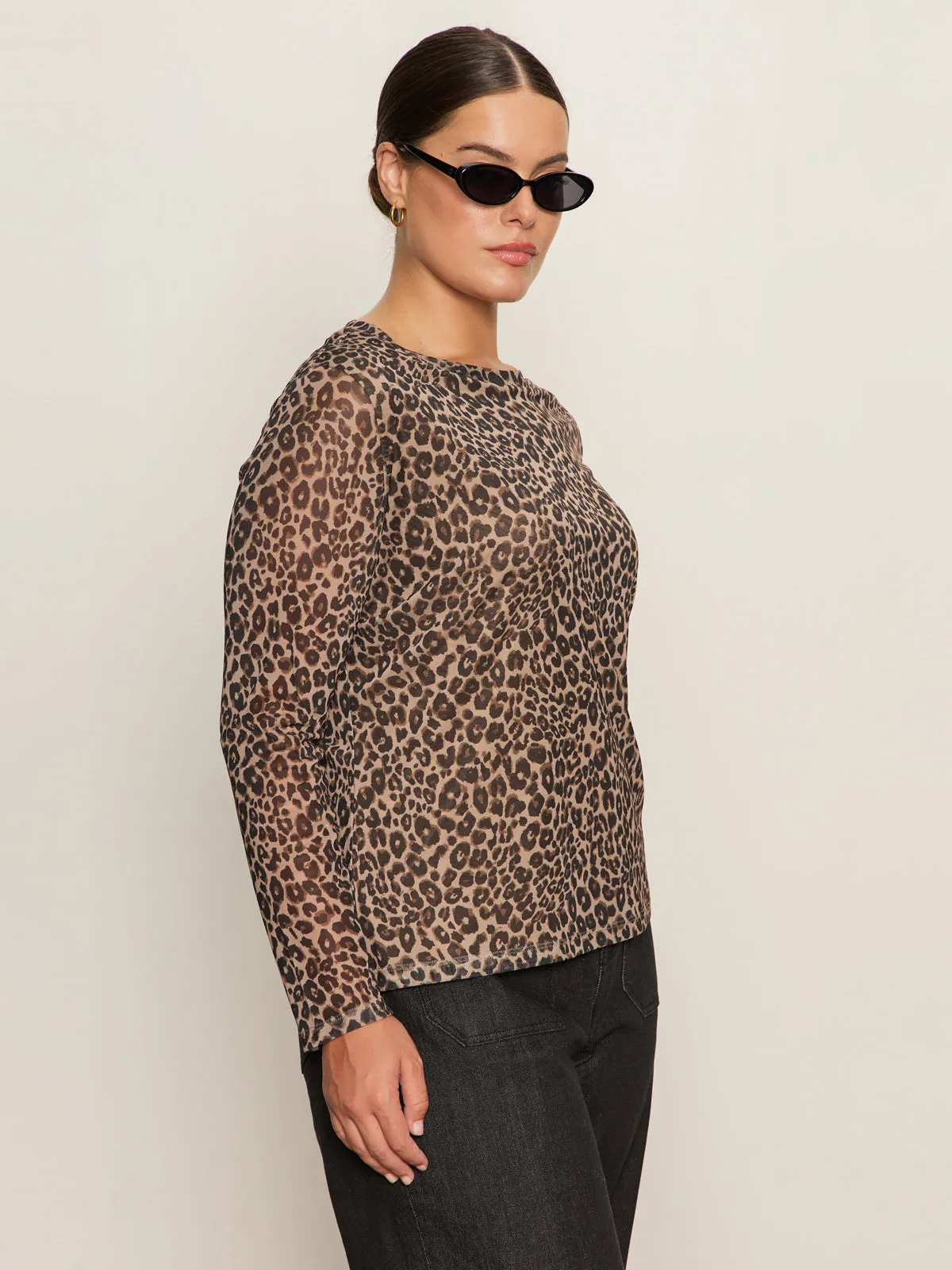 Sporty Active Wear Cool and Chic Long Sleeve Perfect Mesh Tee French Kitty Extended Sizing