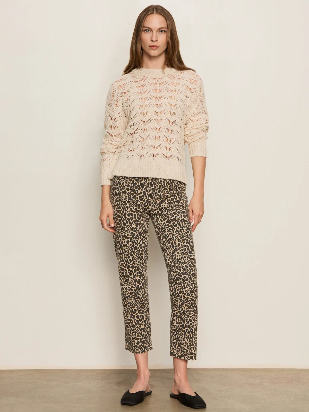 Minimal Design Cadence 90's Straight Crop Jean French Kitty