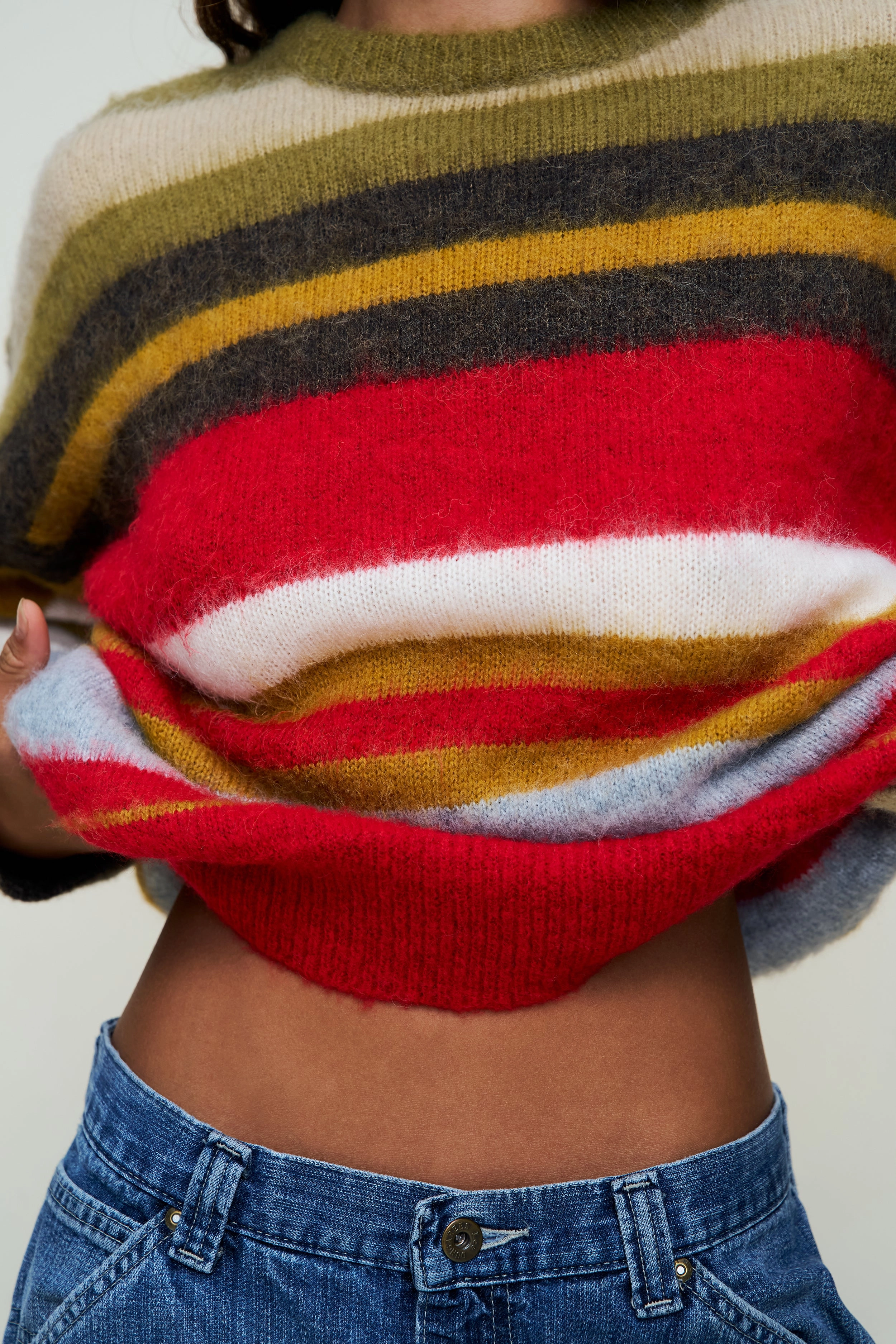 Season Ready Hawley Oversized Stripe Wool Jumper
