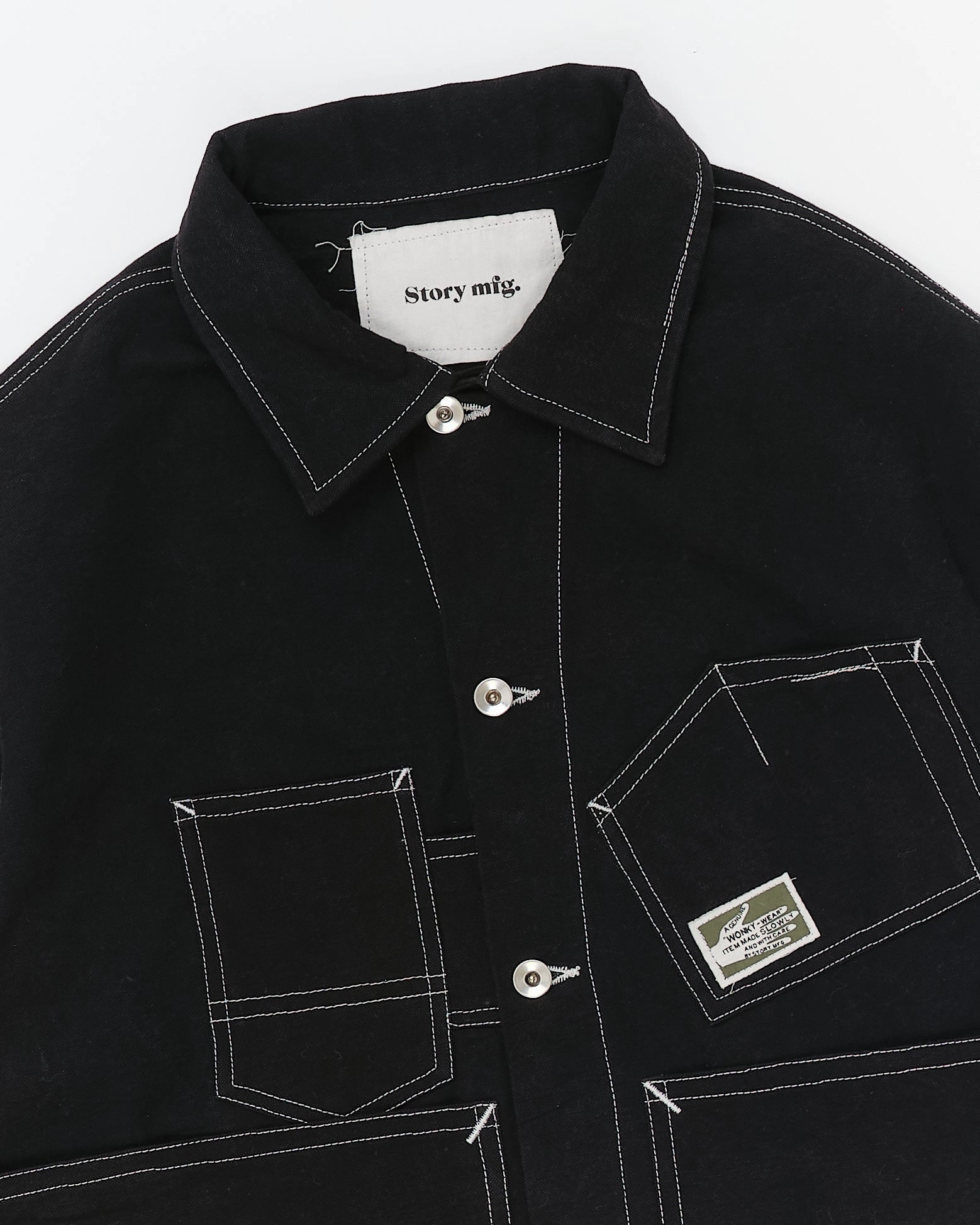 Sharp Silhouette Station Jacket - Black Wonky-Wear