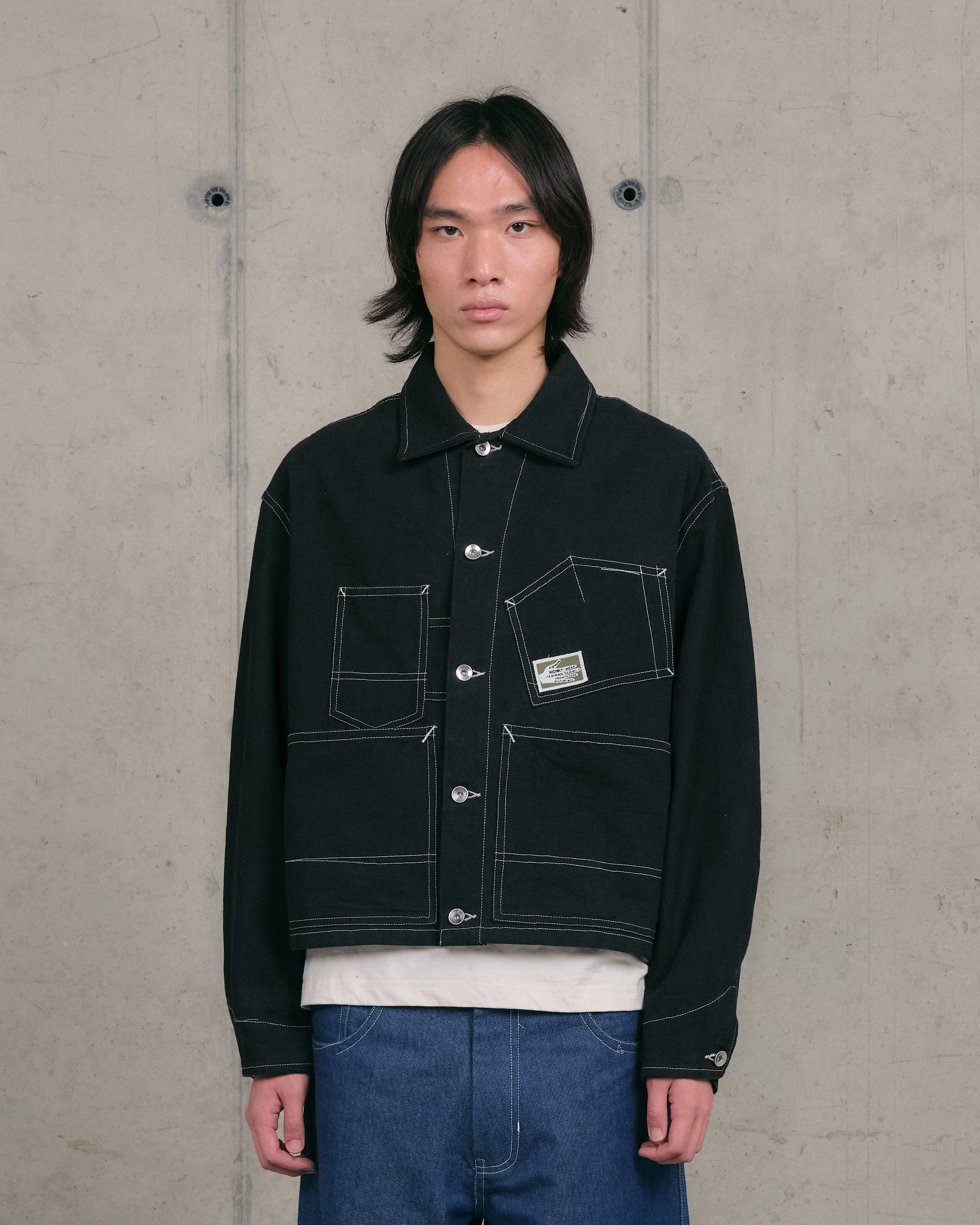Station Jacket - Black Wonky-Wear Winter Warmth Sustainable Eco Friendly Date Night