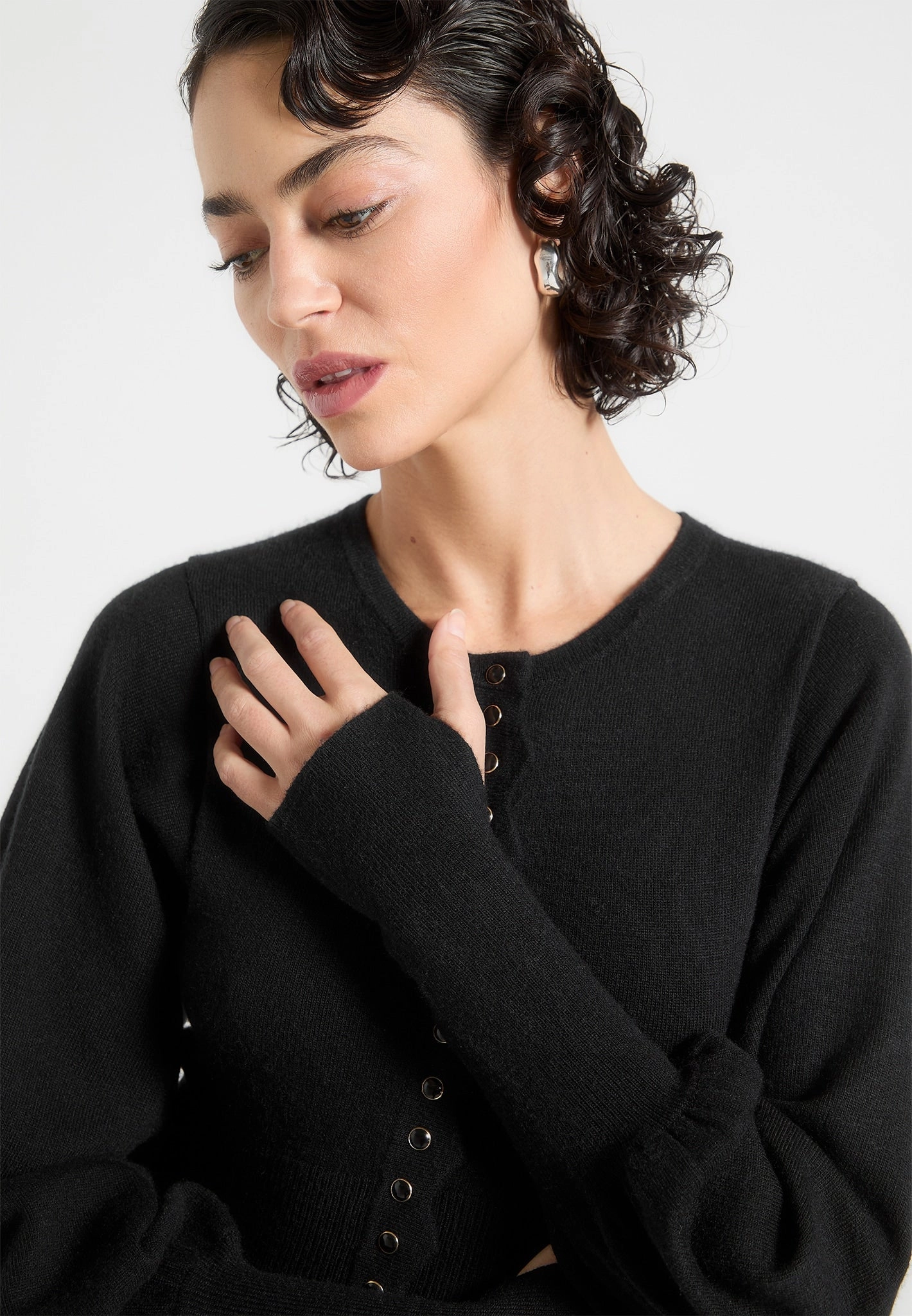 Michele - Knitted Scallop Hem Playsuit - Black Comfortable Wear Urban Trend