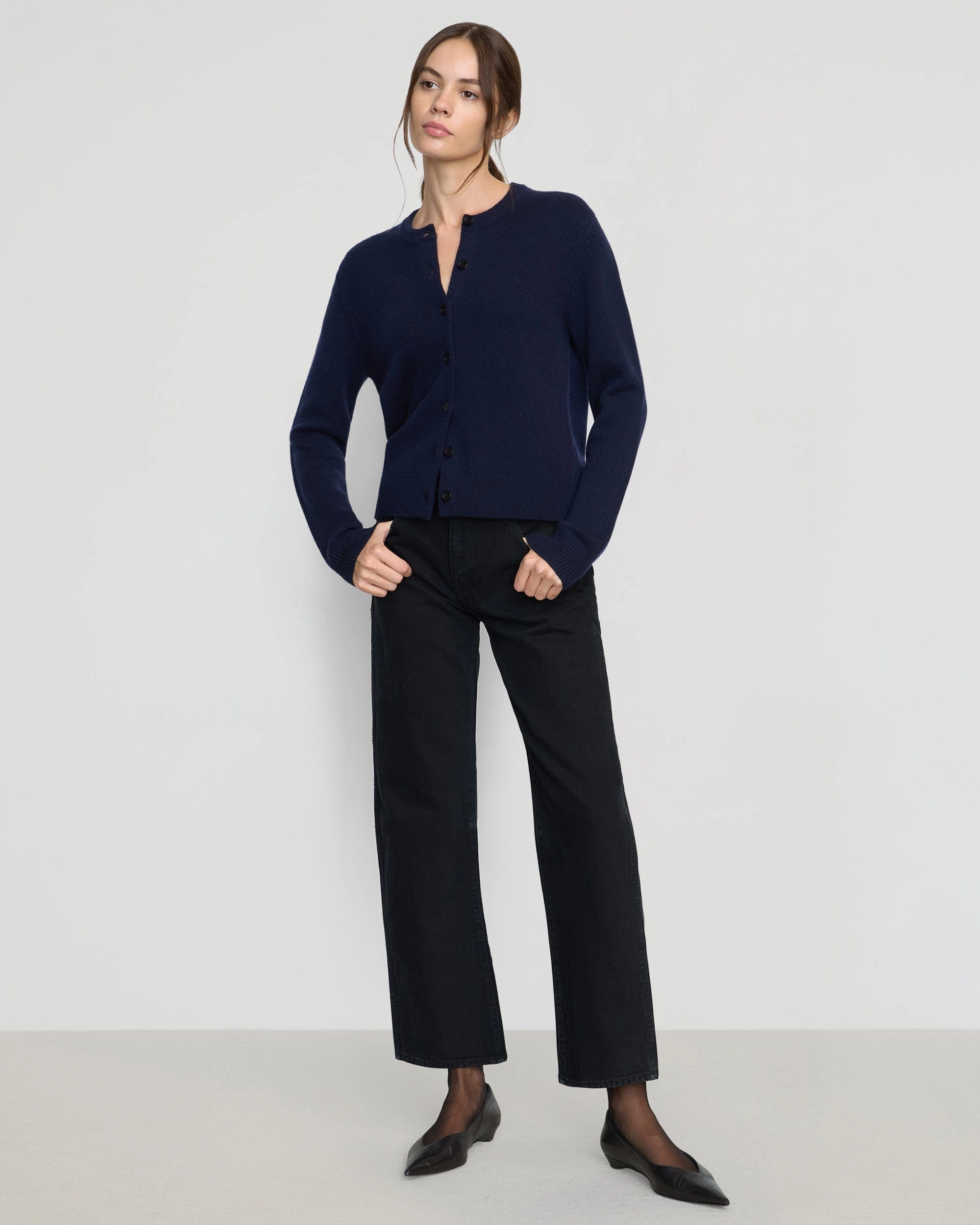 Kiran Wool-Cashmere Cardigan Casual Look