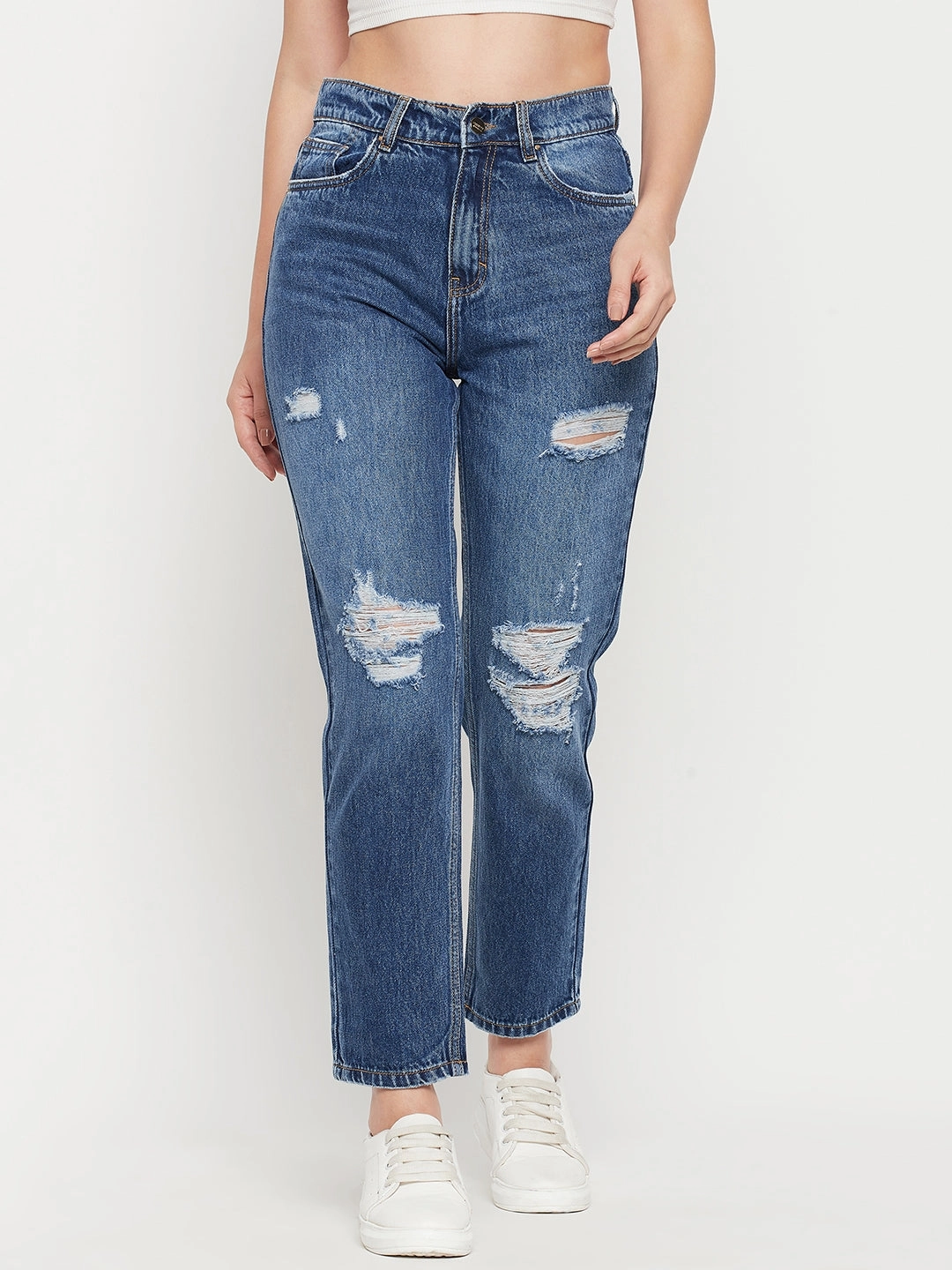 Breathable Weekend Warrior Travel Outfit Lightweight Material Madame Midblue Denim