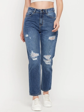 Breathable Weekend Warrior Travel Outfit Lightweight Material Madame Midblue Denim