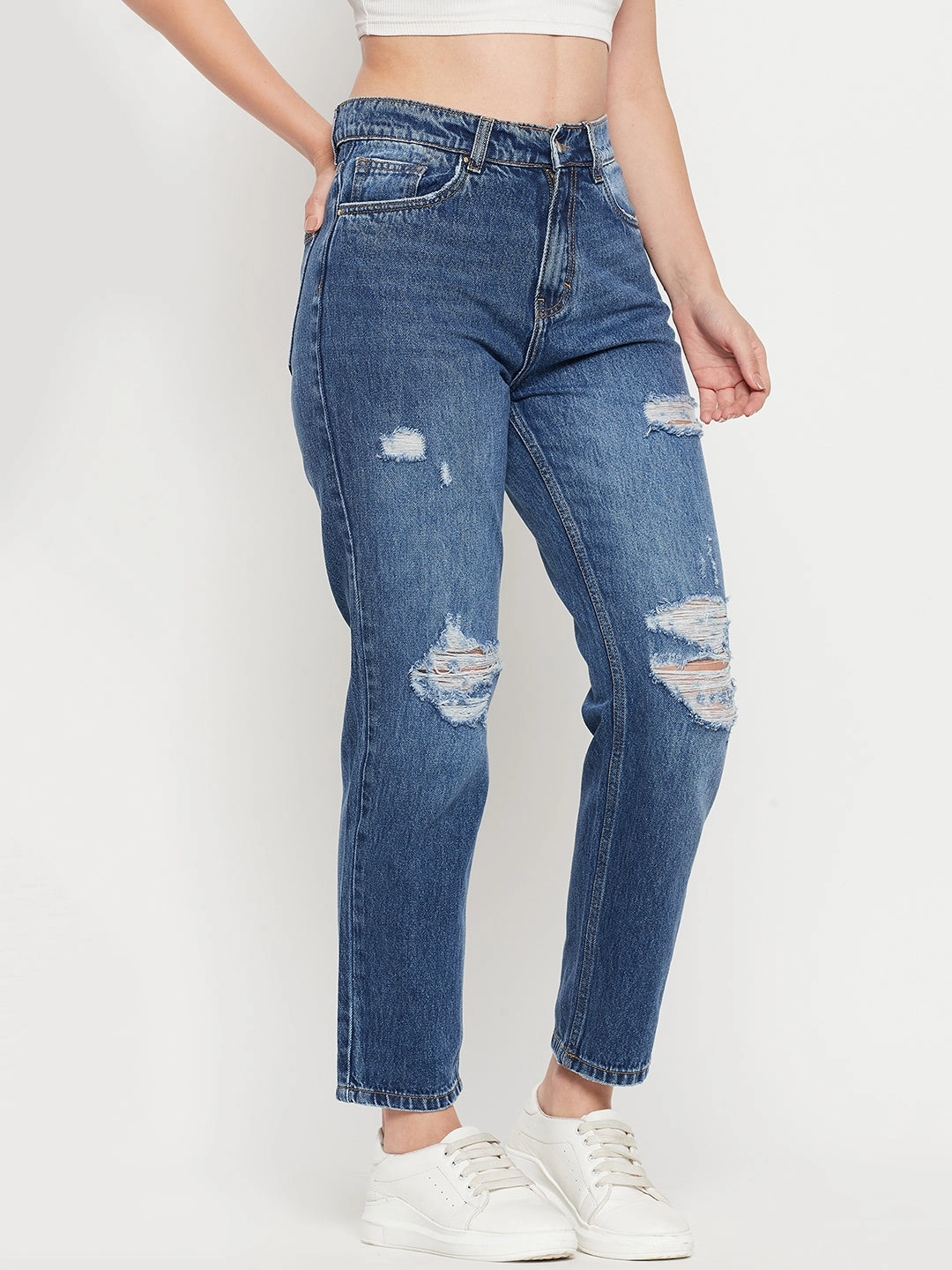 Easy Fashion Madame Midblue Denim