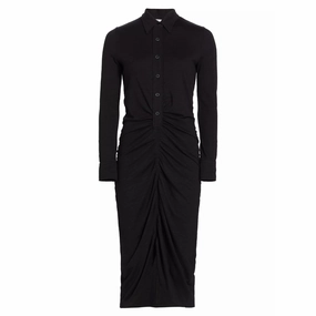 Smooth Surface Lower Hem Ivalia Dress