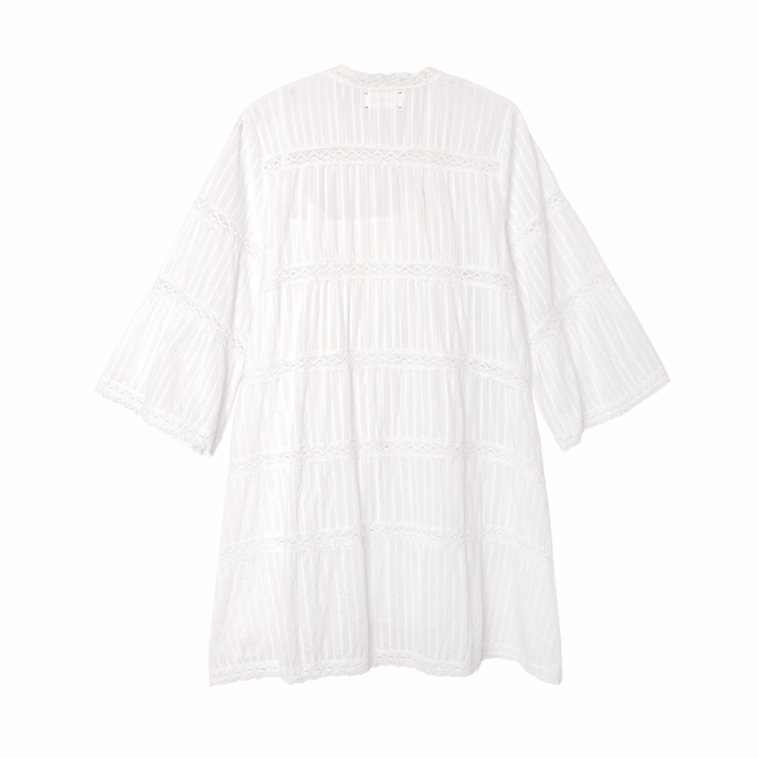 White Frida Dress Youth Charm Cool Comfort
