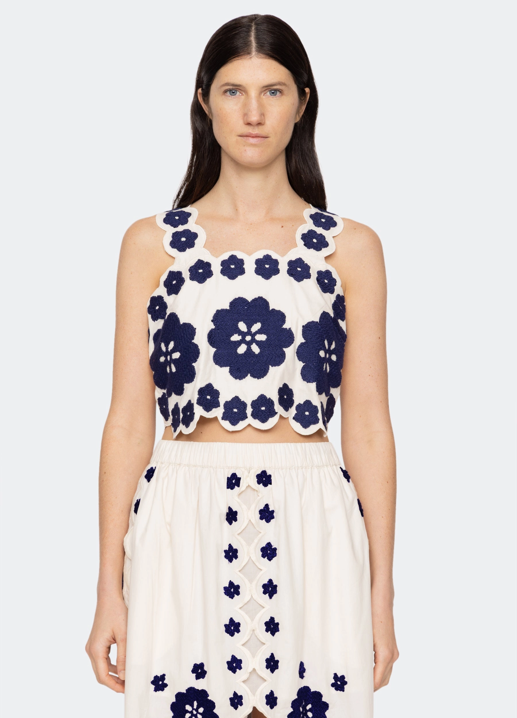 Sheer Overlay Material Sustainable Textile Catrine Top