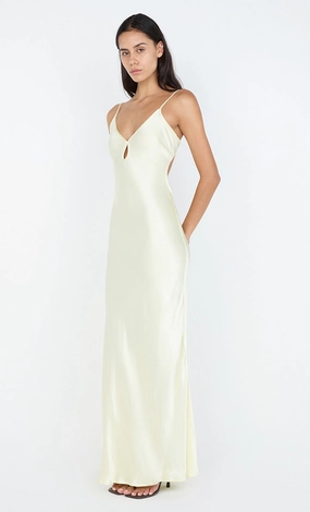 Fitted Style CEDAR CITY MAXI DRESS - ICE YELLOW