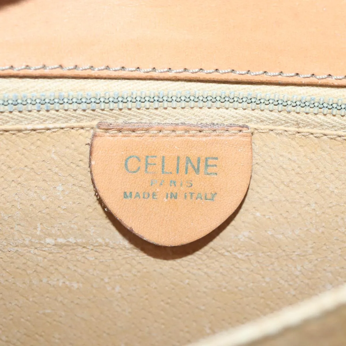 CELINE Macadam Canvas Shoulder Bag PVC Brown bs18084