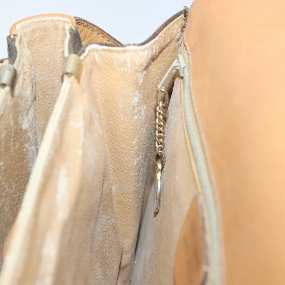 CELINE Macadam Canvas Shoulder Bag PVC Brown bs18084