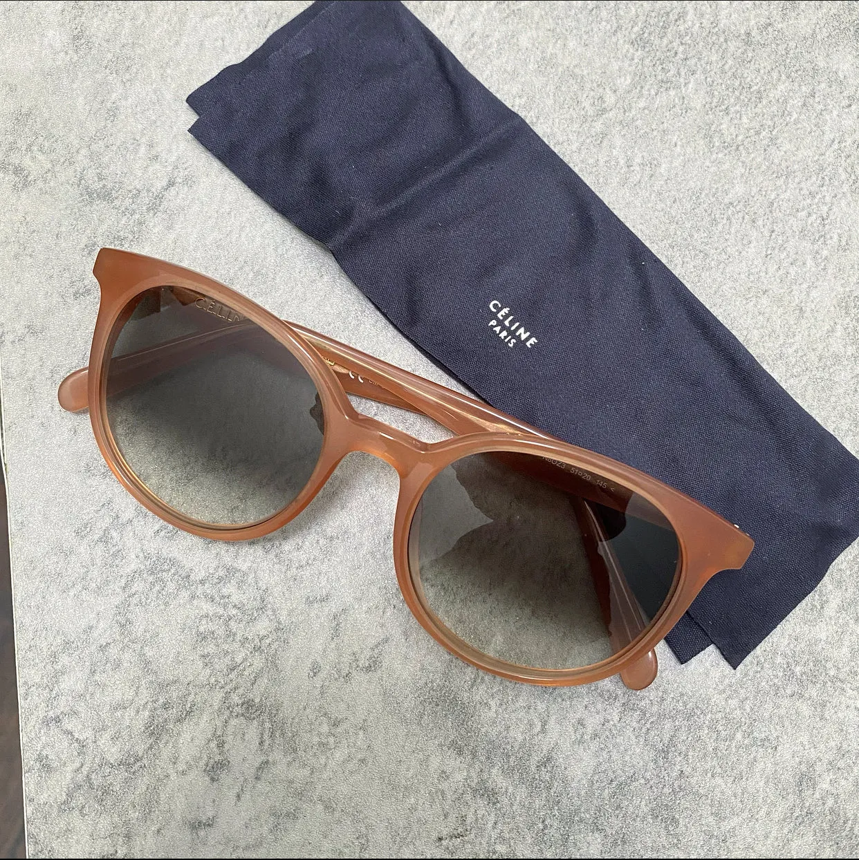 Celine Nude Round Sunglasses CL4106