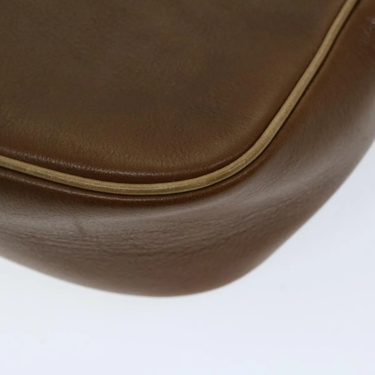 CELINE Shoulder Bag Leather Brown 68342