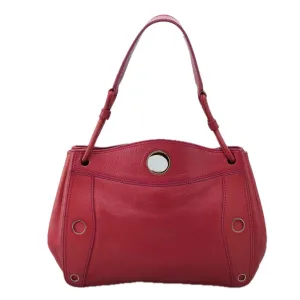 CELINE Shoulder Bag Leather Pink Gold yk15928
