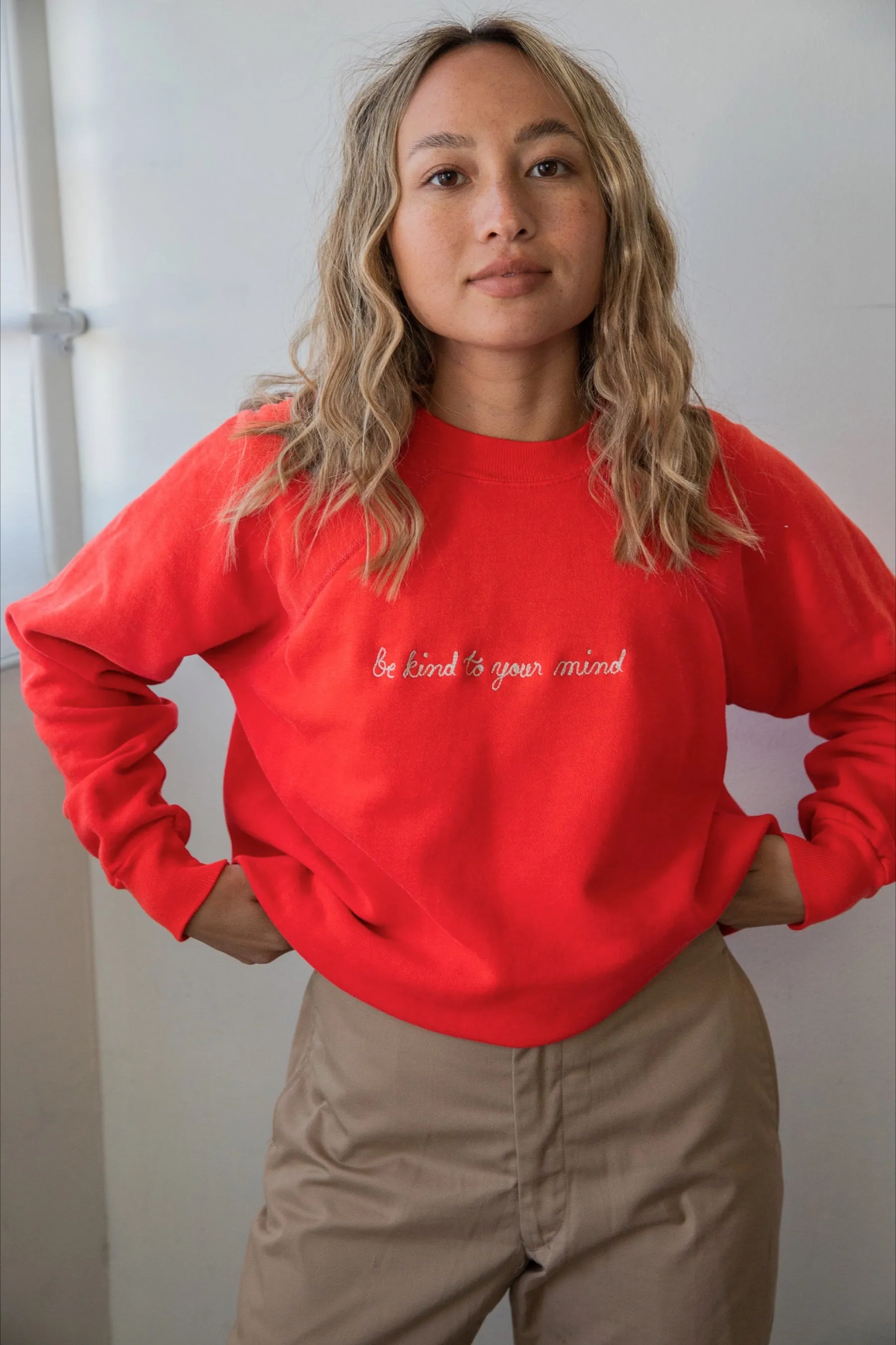 Ceremony Chainstitch X Prism Apple Be Kind To Your Mind Sweatshirt