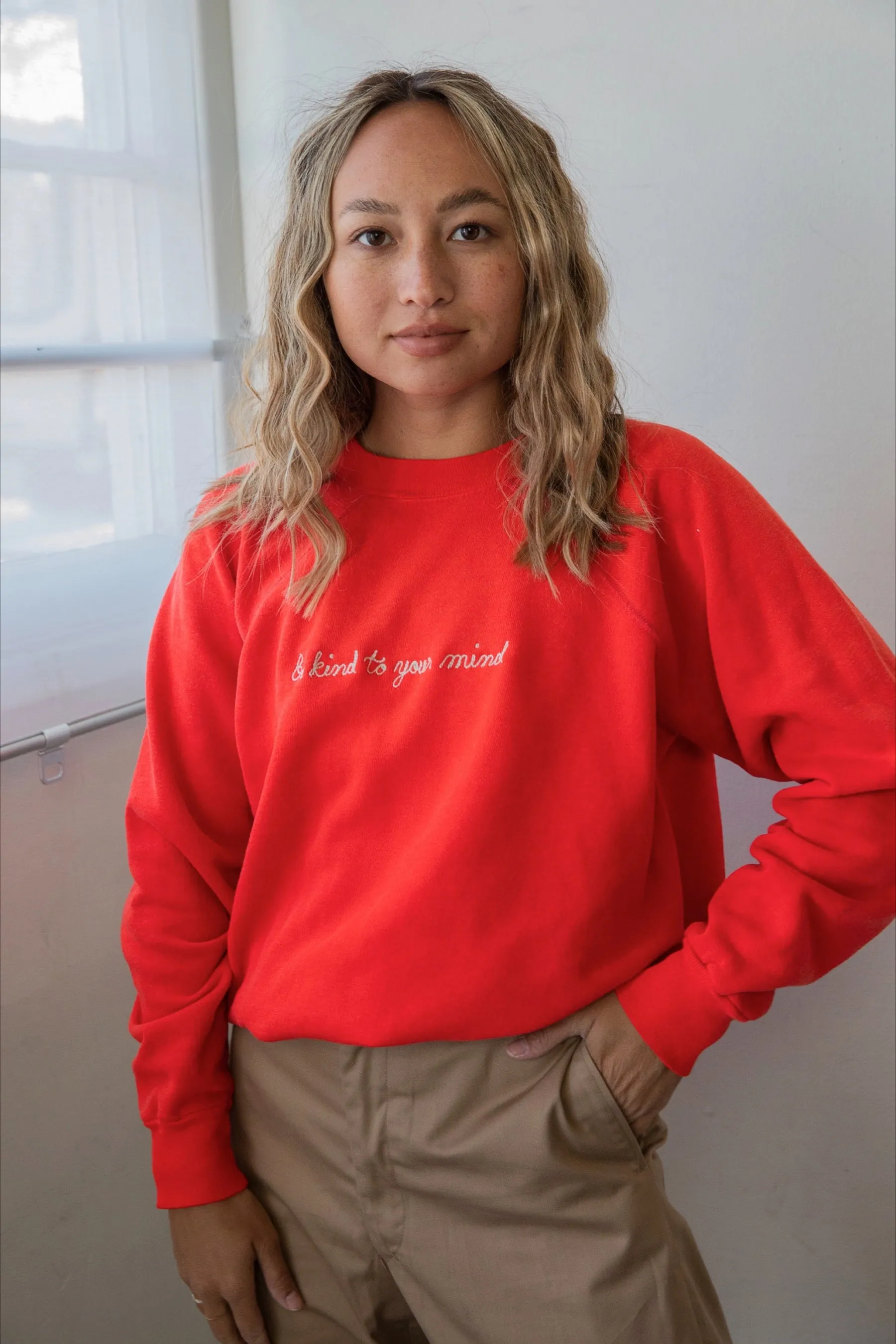 Ceremony Chainstitch X Prism Apple Be Kind To Your Mind Sweatshirt