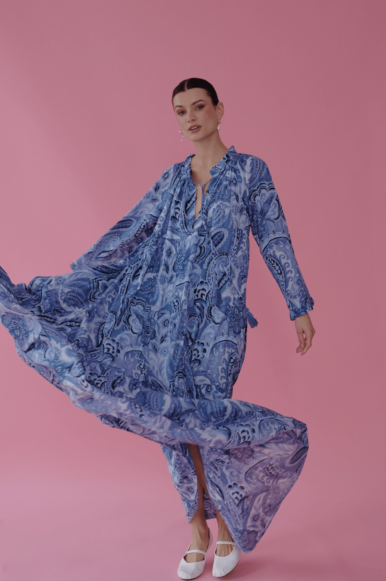 Ceru Dress Blue Cool Look Sleek Flex