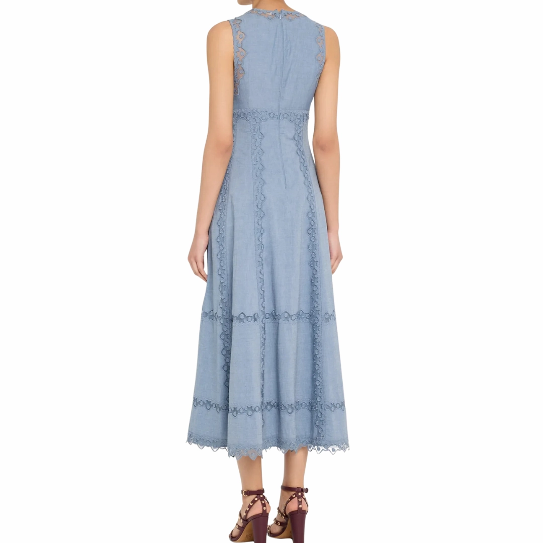 Seamless Finish Chambray Anela Dress