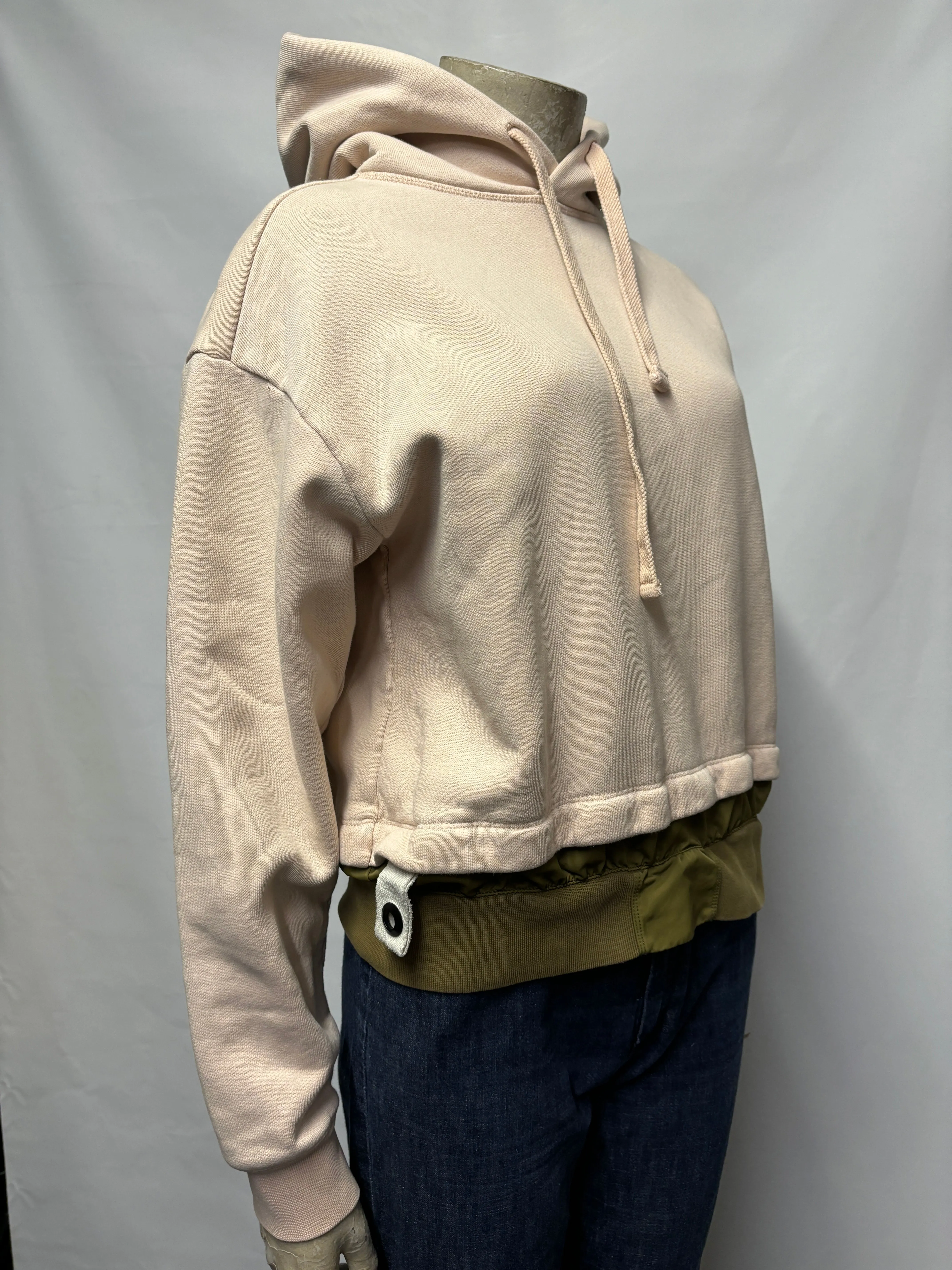 Champion Pink and Green Hoodie Small
