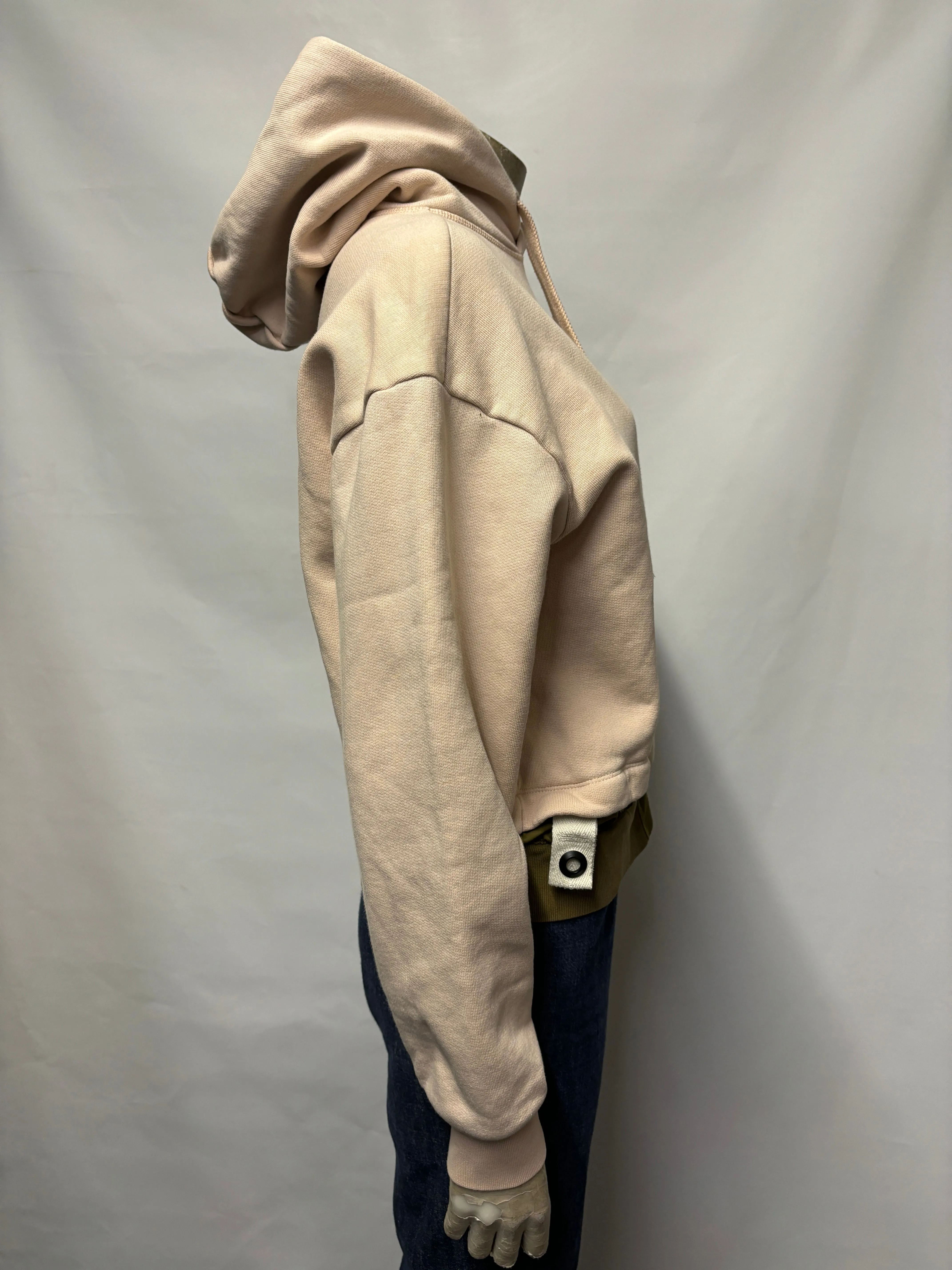 Champion Pink and Green Hoodie Small