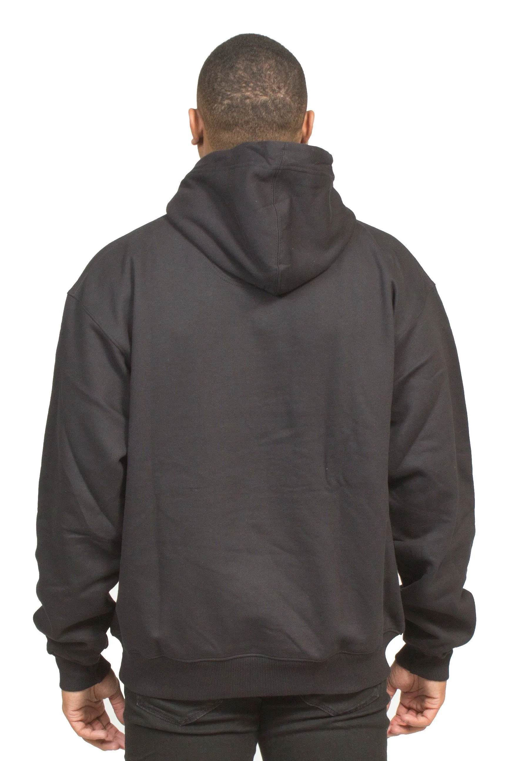 CHAMPION PLRB LOGO OVERSIZED HOODIE IN BLACK
